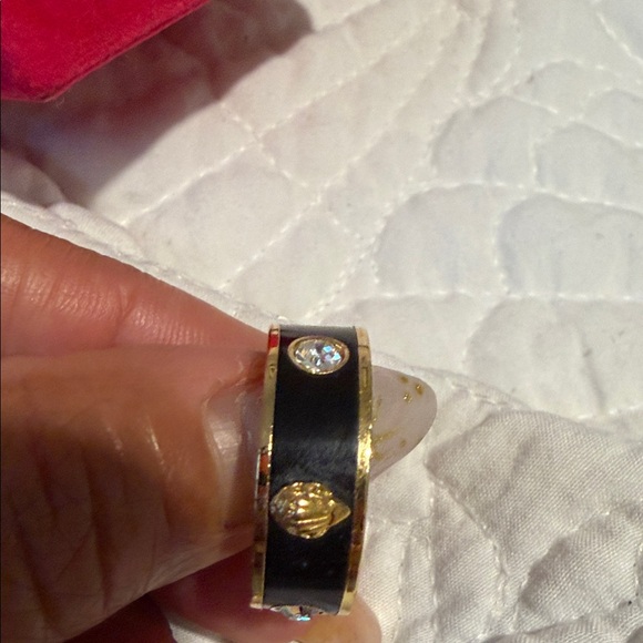 Kurt Geiger Gold and Black Ring stones - Picture 8 of 10